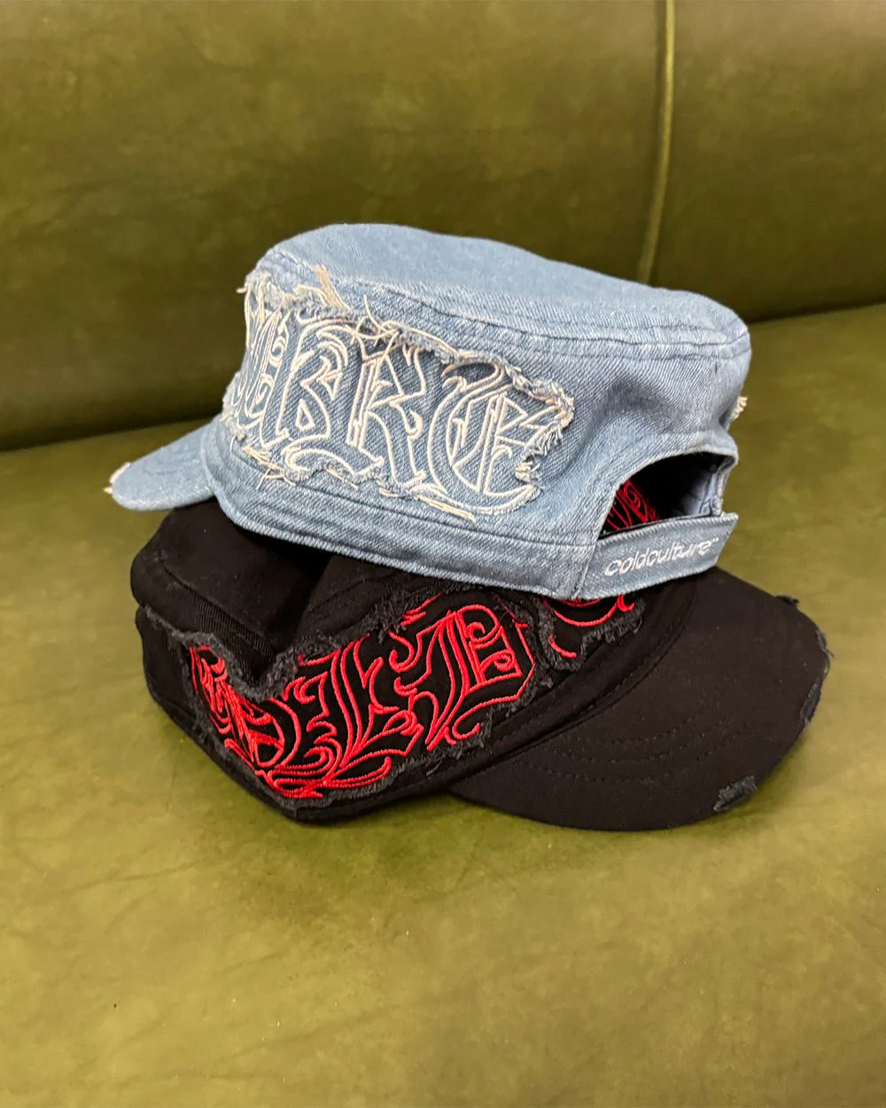DISTRESS GOTHIC CAP DENIM - Image 8