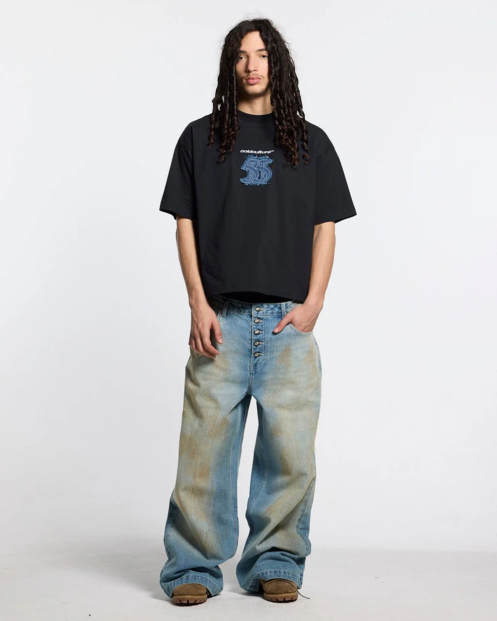 DISTRESSED DOLLAR TEE BLACK - Image 5