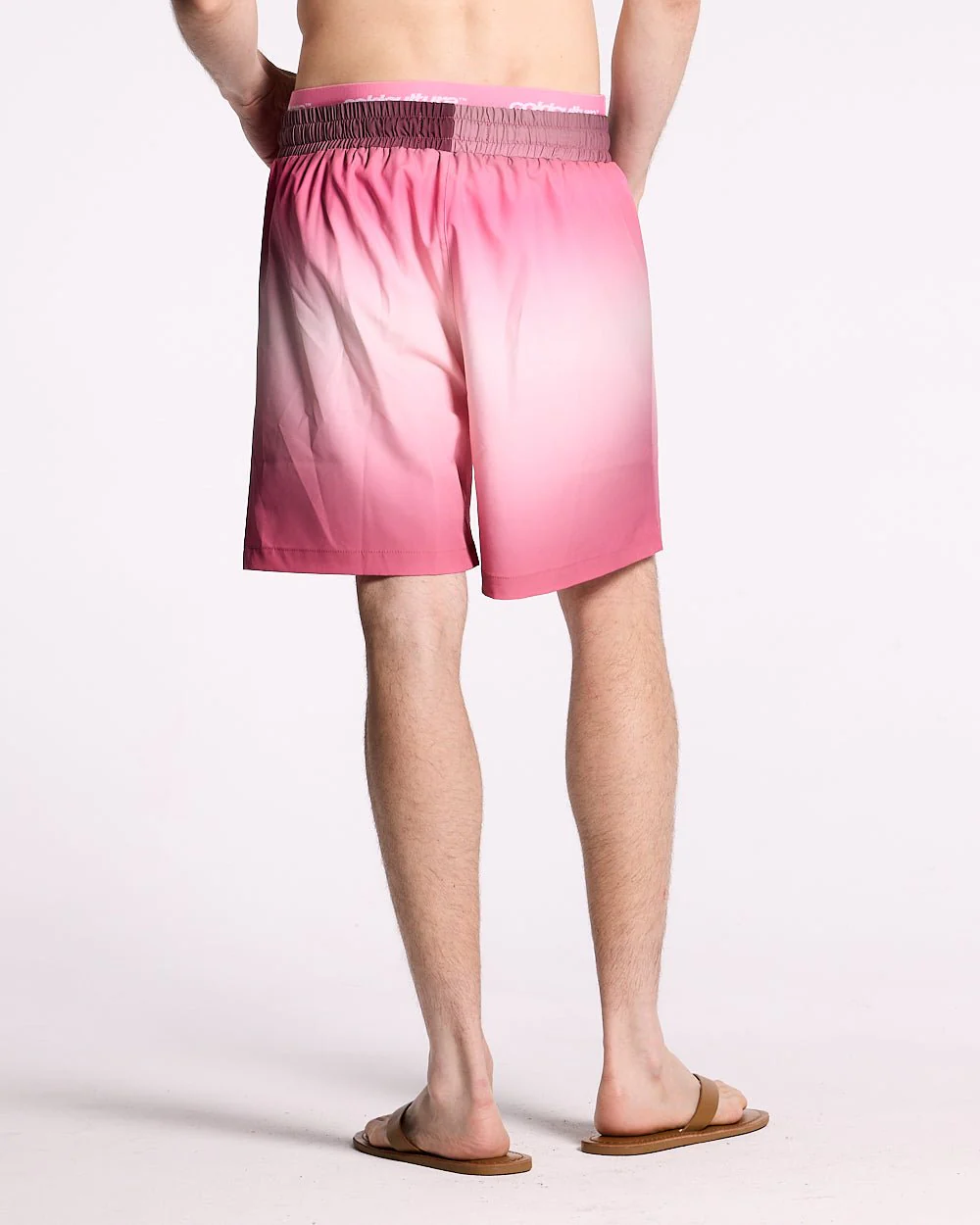 DOUBLE WAIST SWIM SHORTS GRADIENT PINK - Image 4
