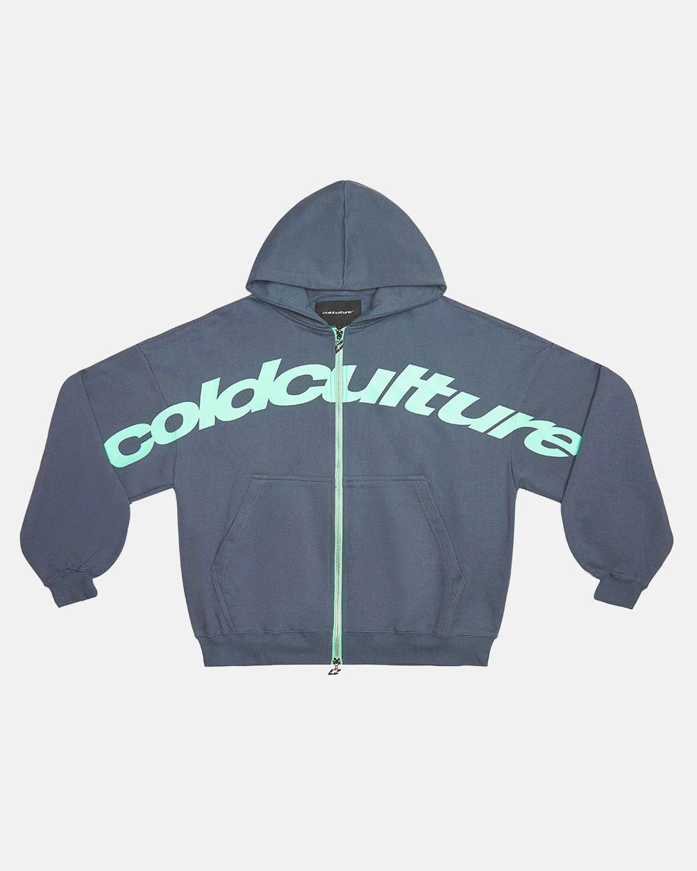 DRIVEN ZIP HOODIE INDIGO BLUE