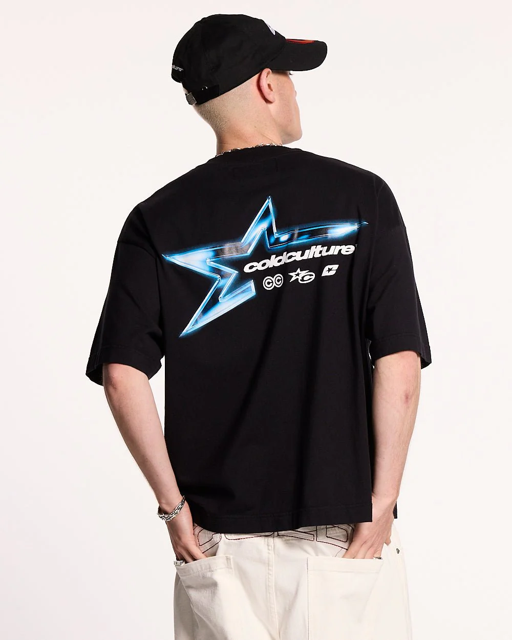 ELECTRIC SHINE TEE BLACK - Image 2