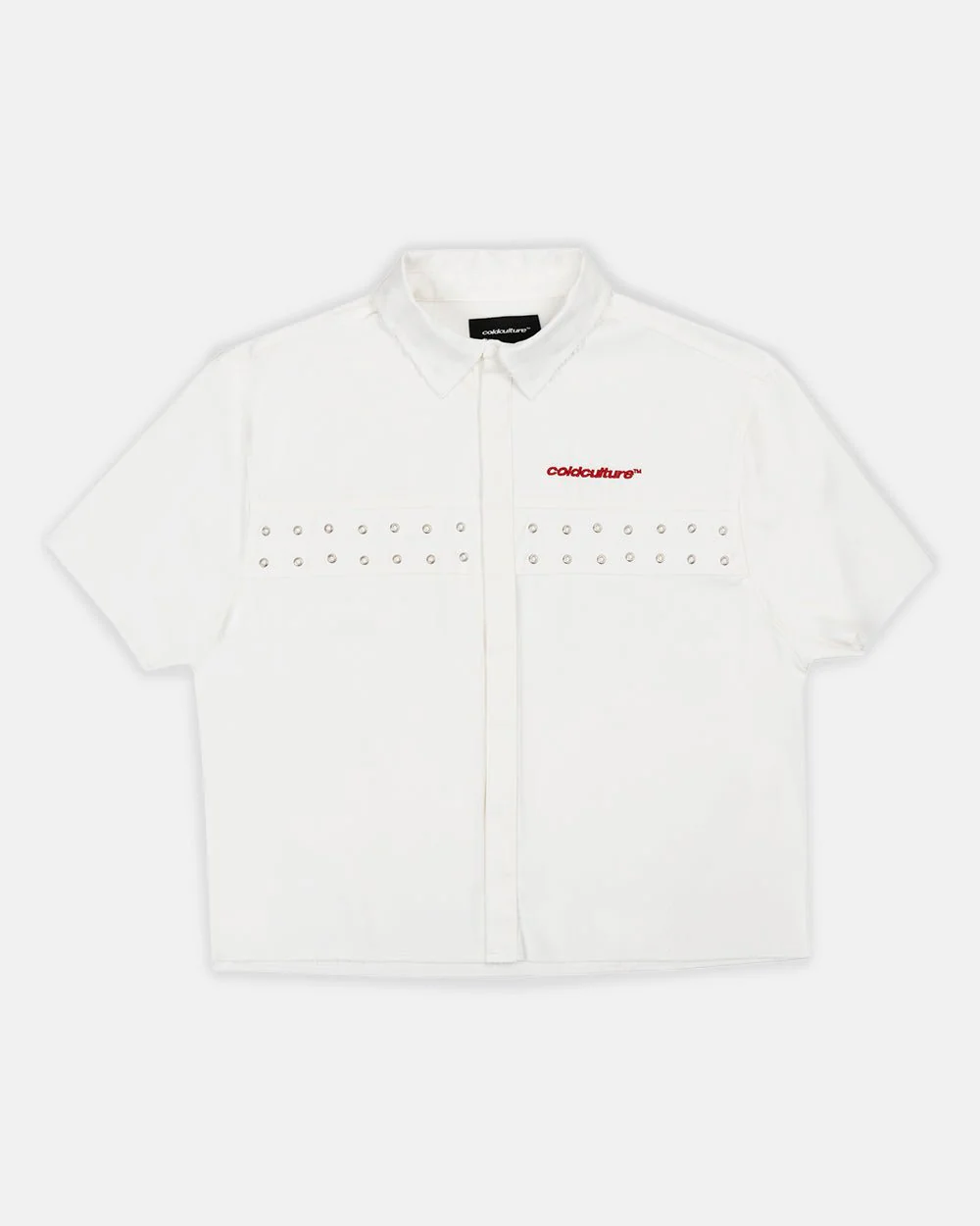 EYELET SHIRT OFF WHITE