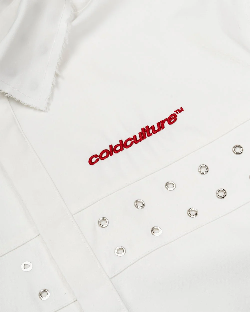 EYELET SHIRT OFF WHITE - Image 5
