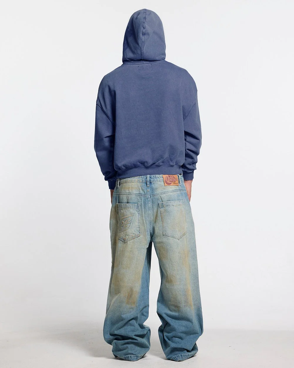 FIFTY - FIVE REASON HOODIE BLUE - Image 7