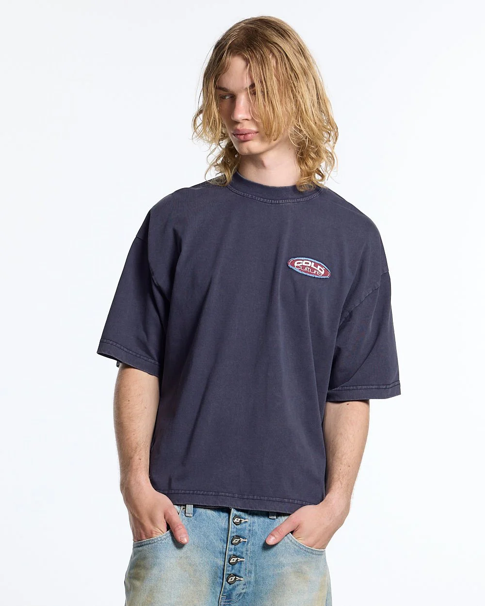 FULL ON WASHED TEE BLUE - Image 4