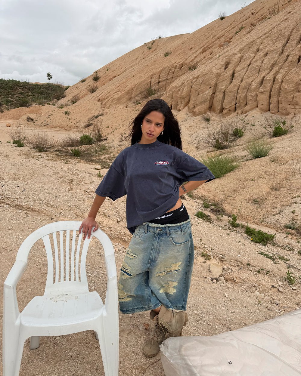 FULL ON WASHED TEE BLUE - Image 7