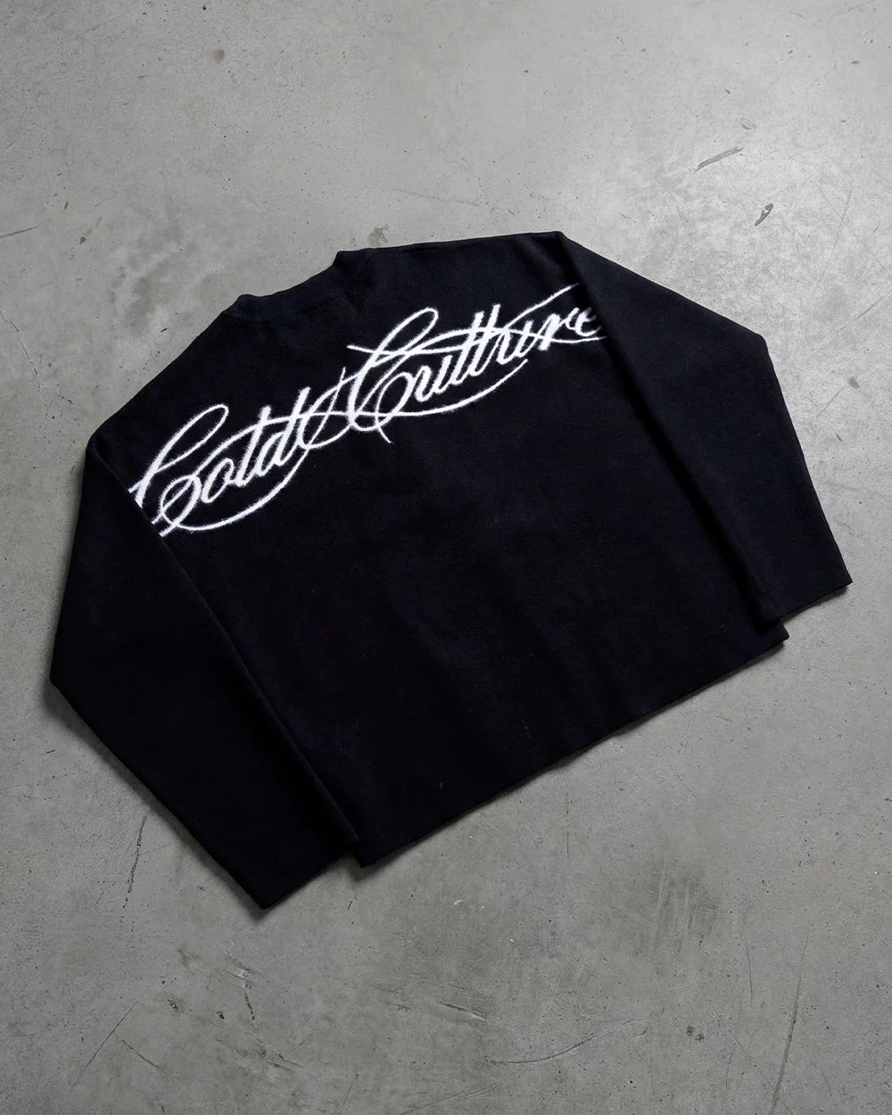 FURRY SCRIPT KNIT BLACK - Image 11