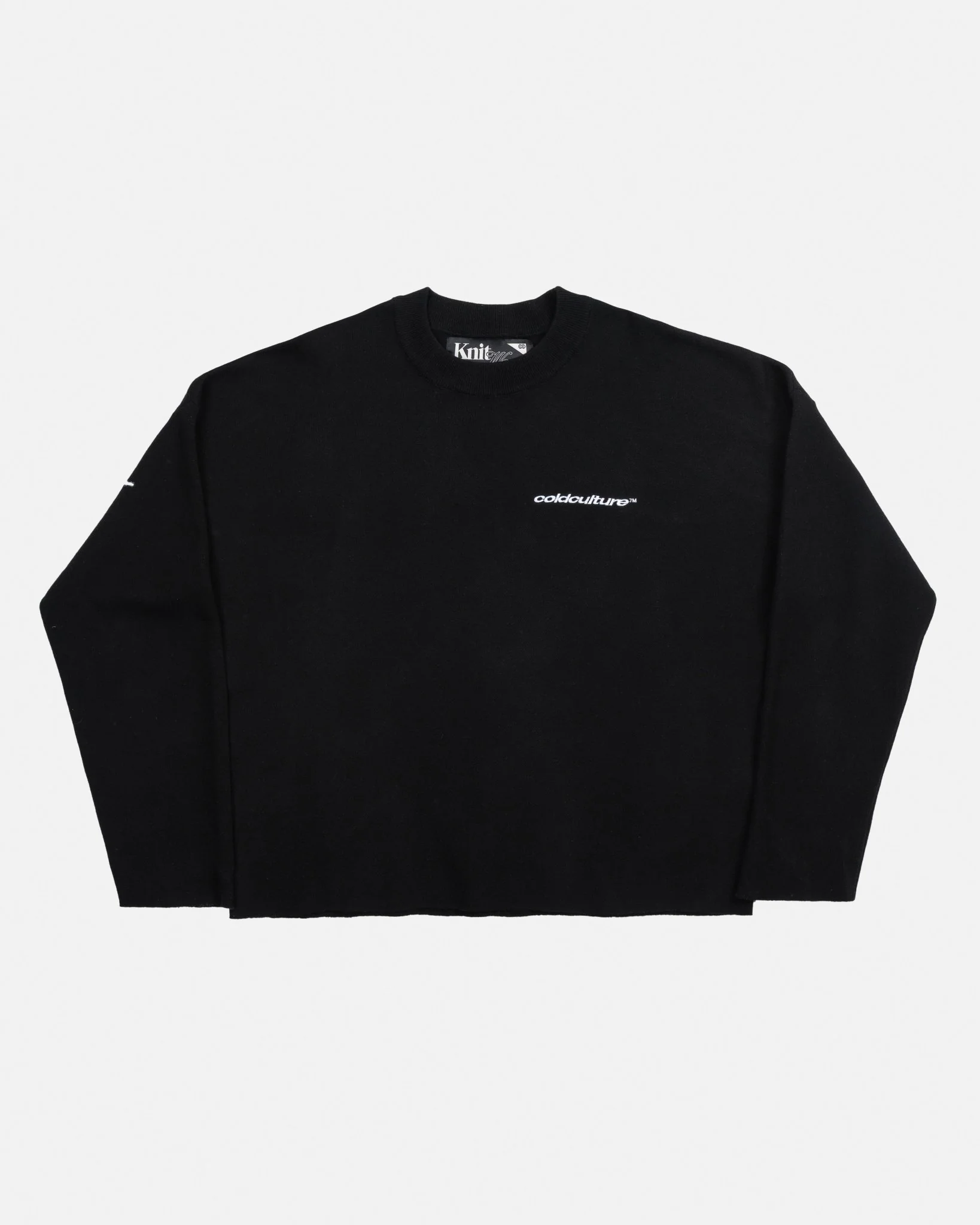 FURRY SCRIPT KNIT BLACK - Image 3