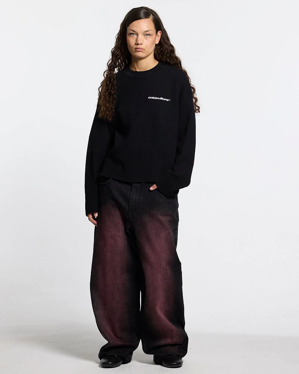 FURRY SCRIPT KNIT BLACK - Image 8