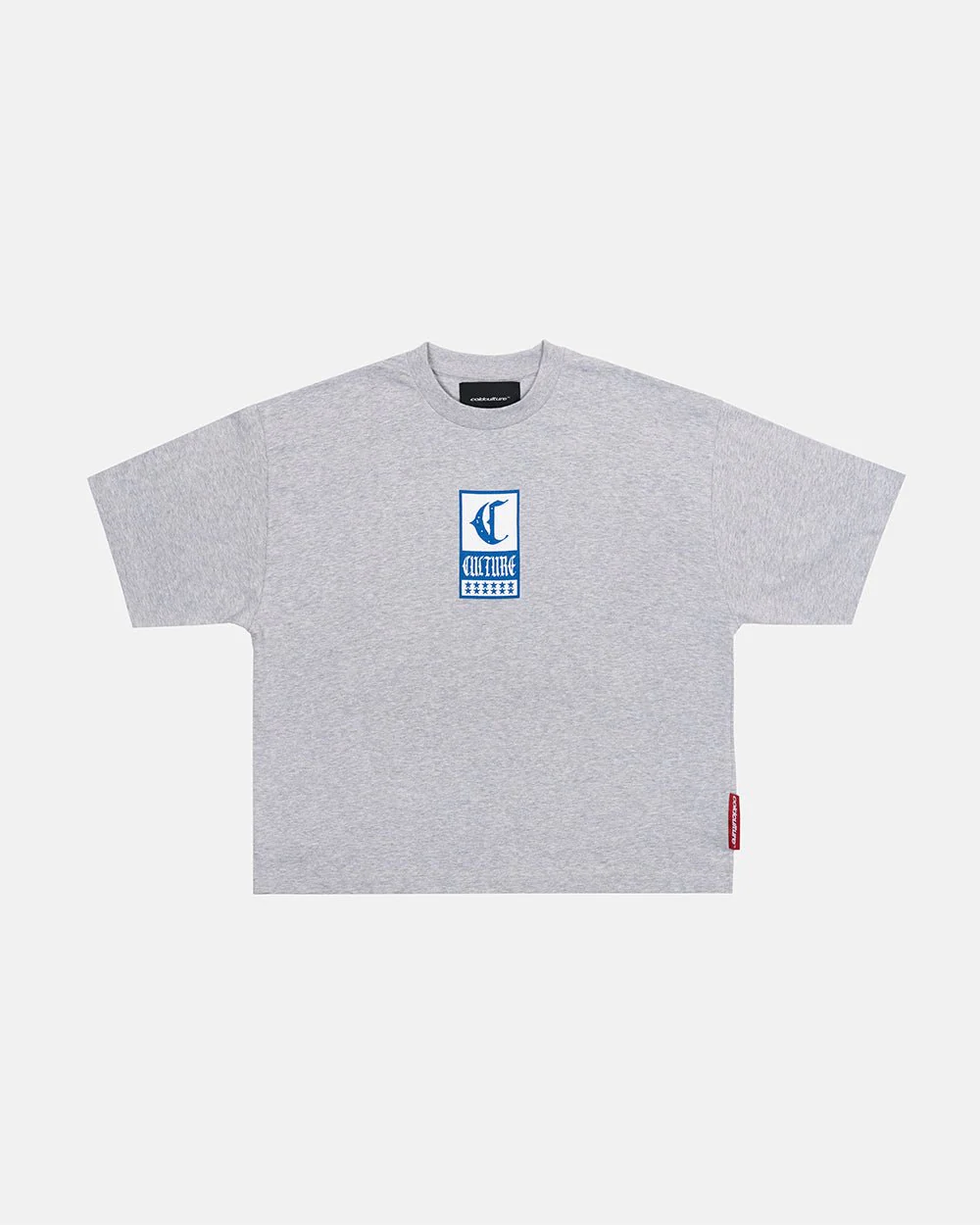 GOTHIC CURVED TEE GREY - Image 4