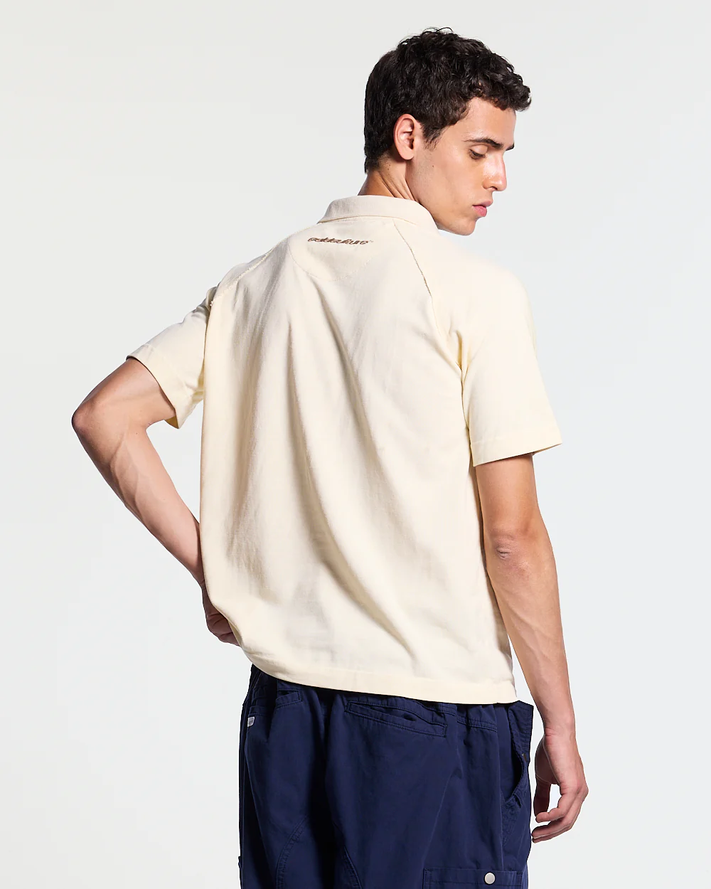 GOTHIC DISTRESSED POLO BEIGE - Image 3