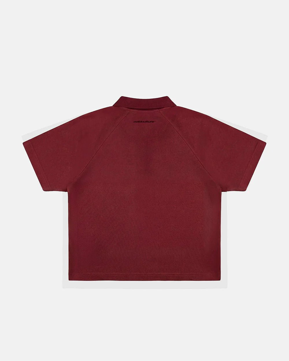 GOTHIC DISTRESSED POLO BURGUNDY - Image 3