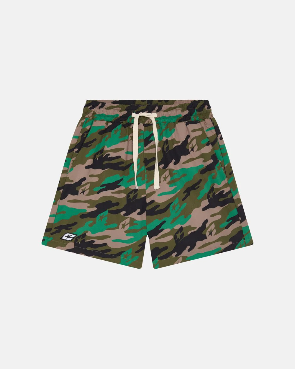 GREEN CAMO SWIM SHORT