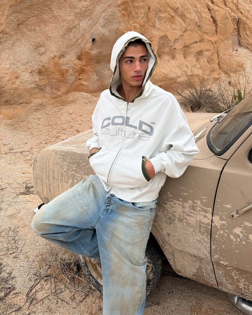 GREY OPS ZIP HOODIE LIGHT GREY - Image 12