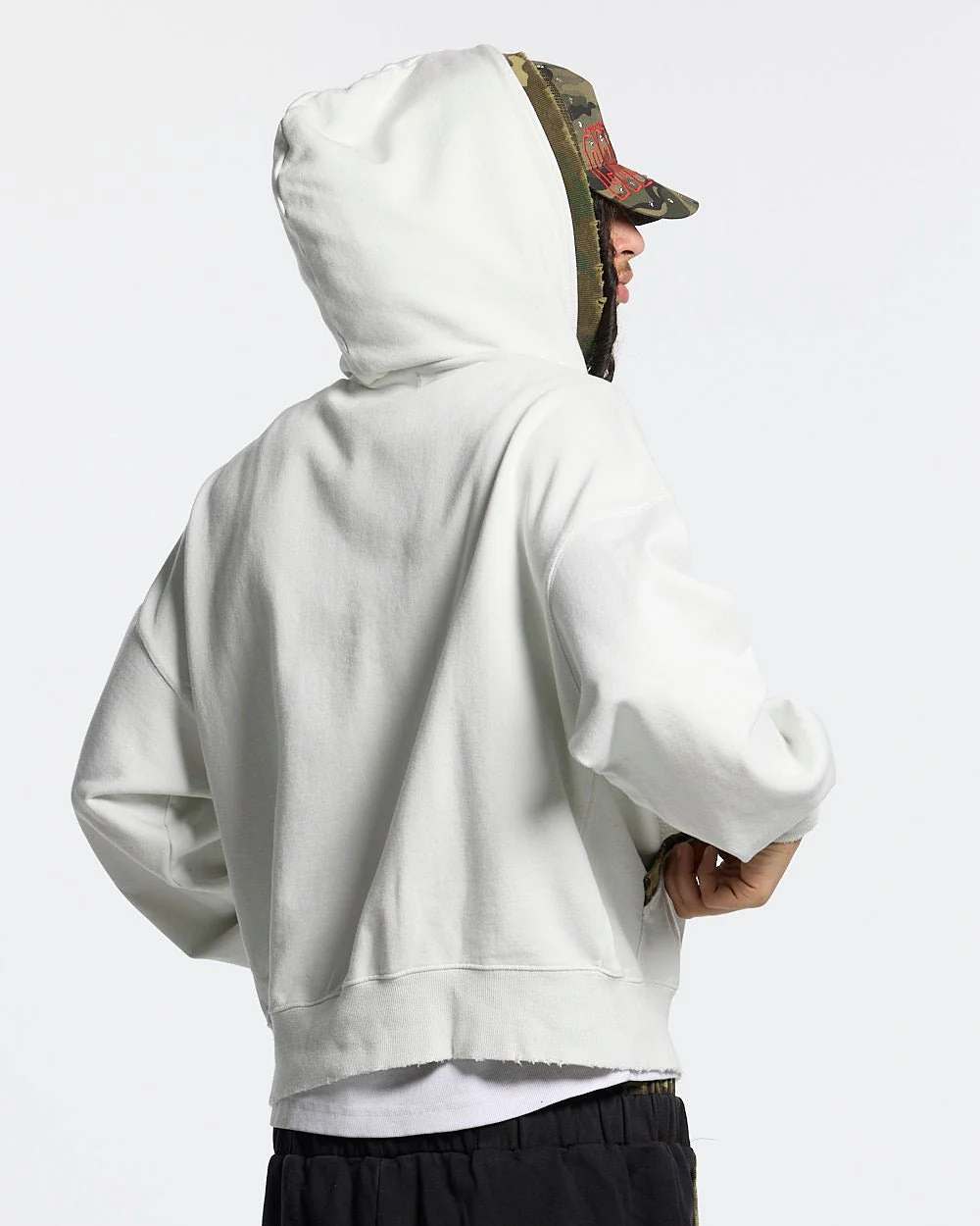 GREY OPS ZIP HOODIE LIGHT GREY - Image 4