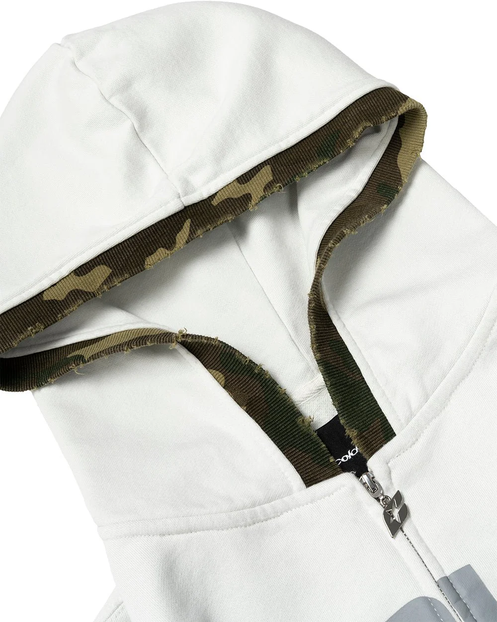 GREY OPS ZIP HOODIE LIGHT GREY - Image 9