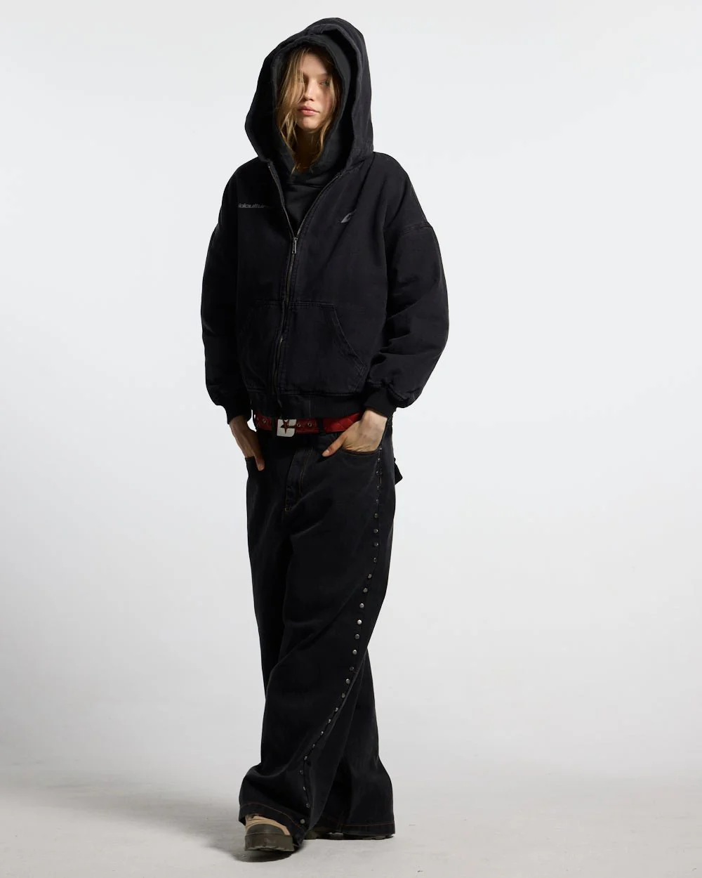 HARPER JACKET FADED BLACK DENIM - Image 6