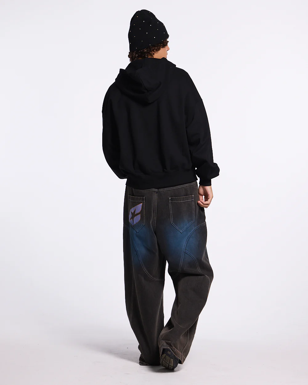 HARPER ZIP HOODIE BLACK - Image 4