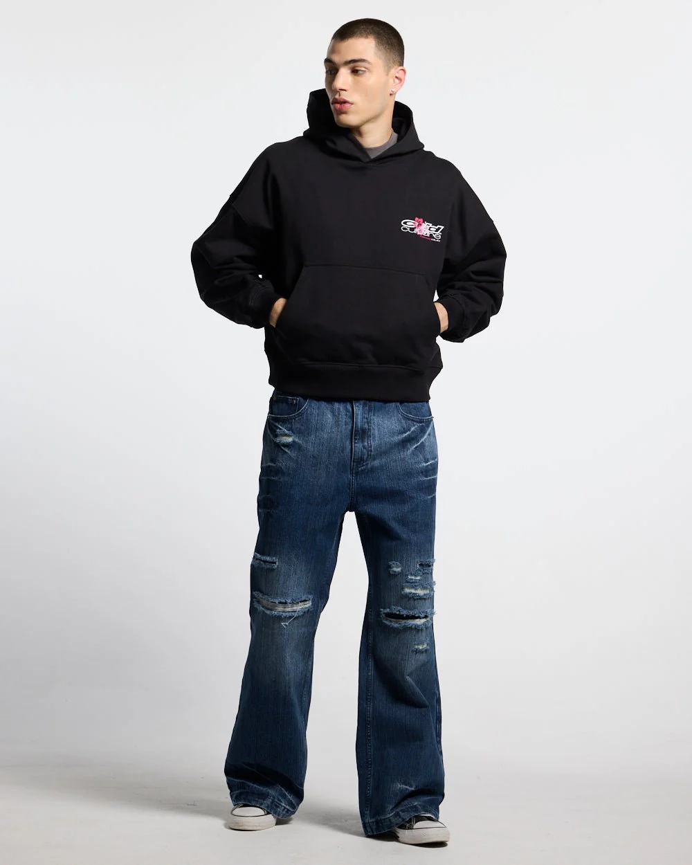 HAWAII CLUB HOODIE BLACK - Image 4
