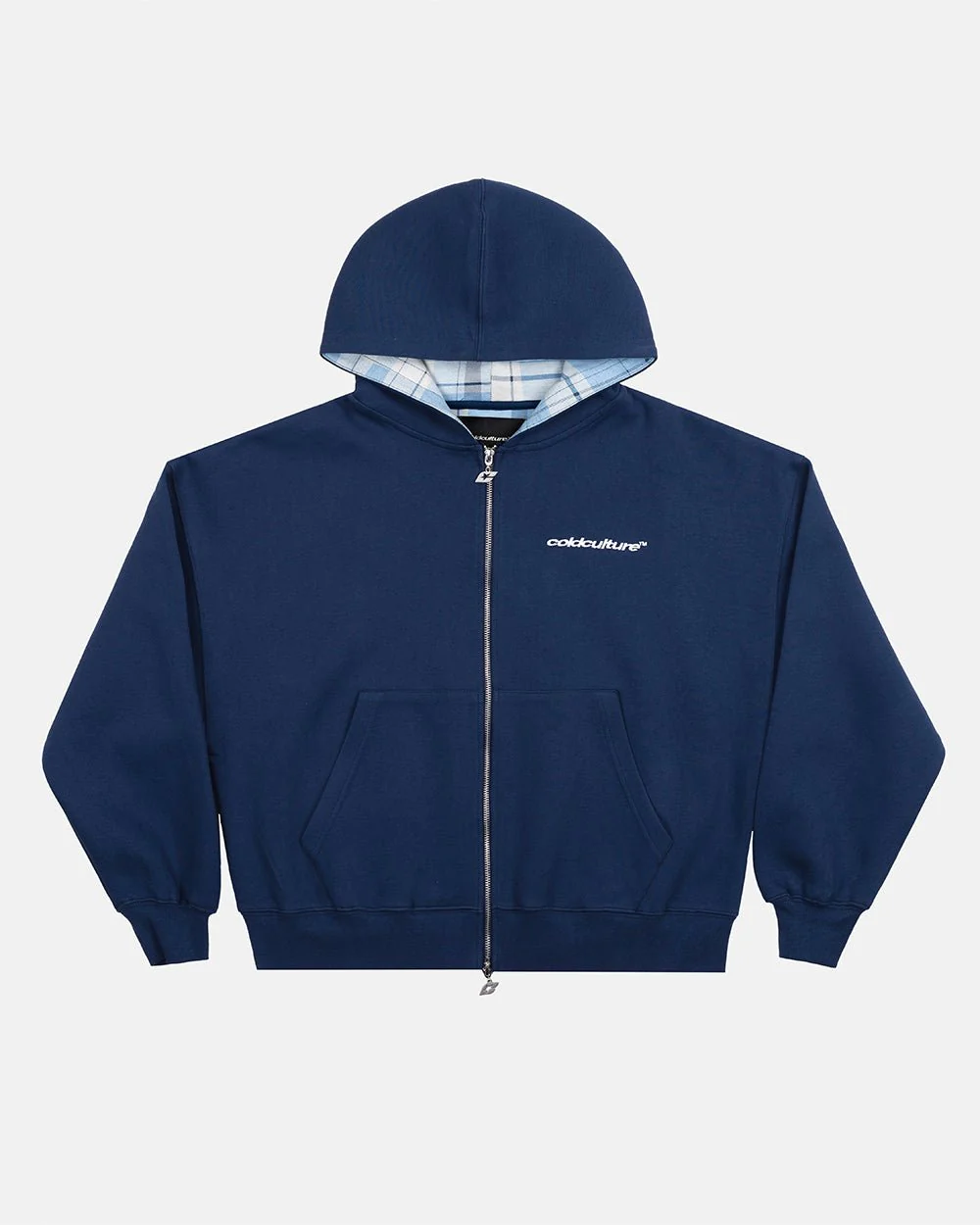 HIDE AND SEEK ZIP HOODIE NAVY - Image 2
