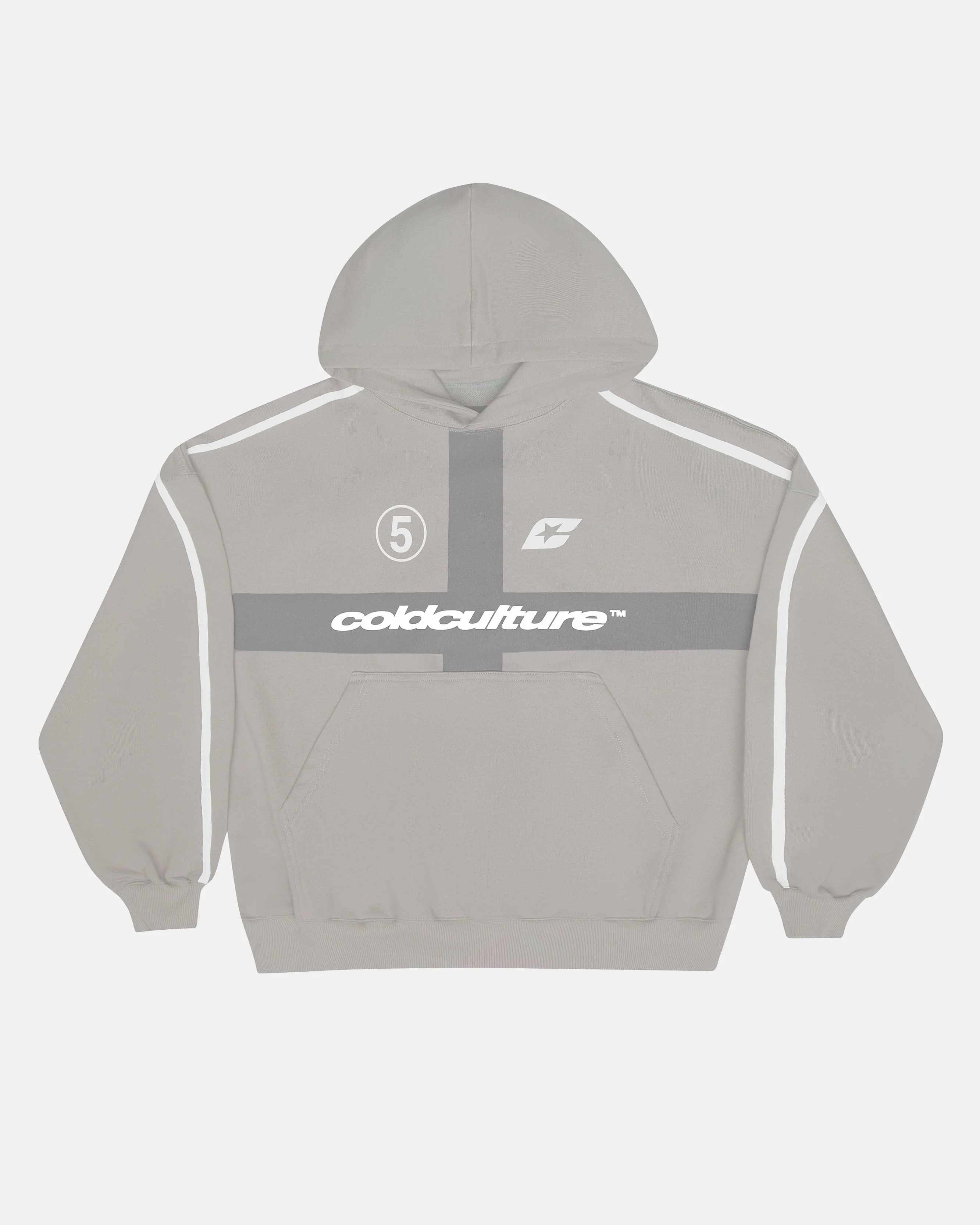 HIT THE TARGET HOODIE GREY