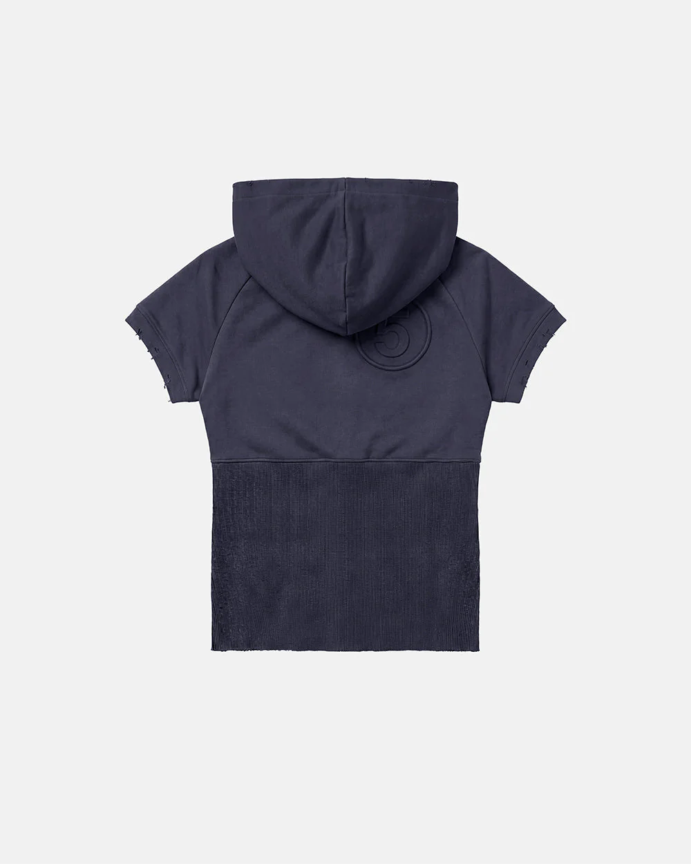 HOODED BABY ZIP TEE DARK GREY - Image 4