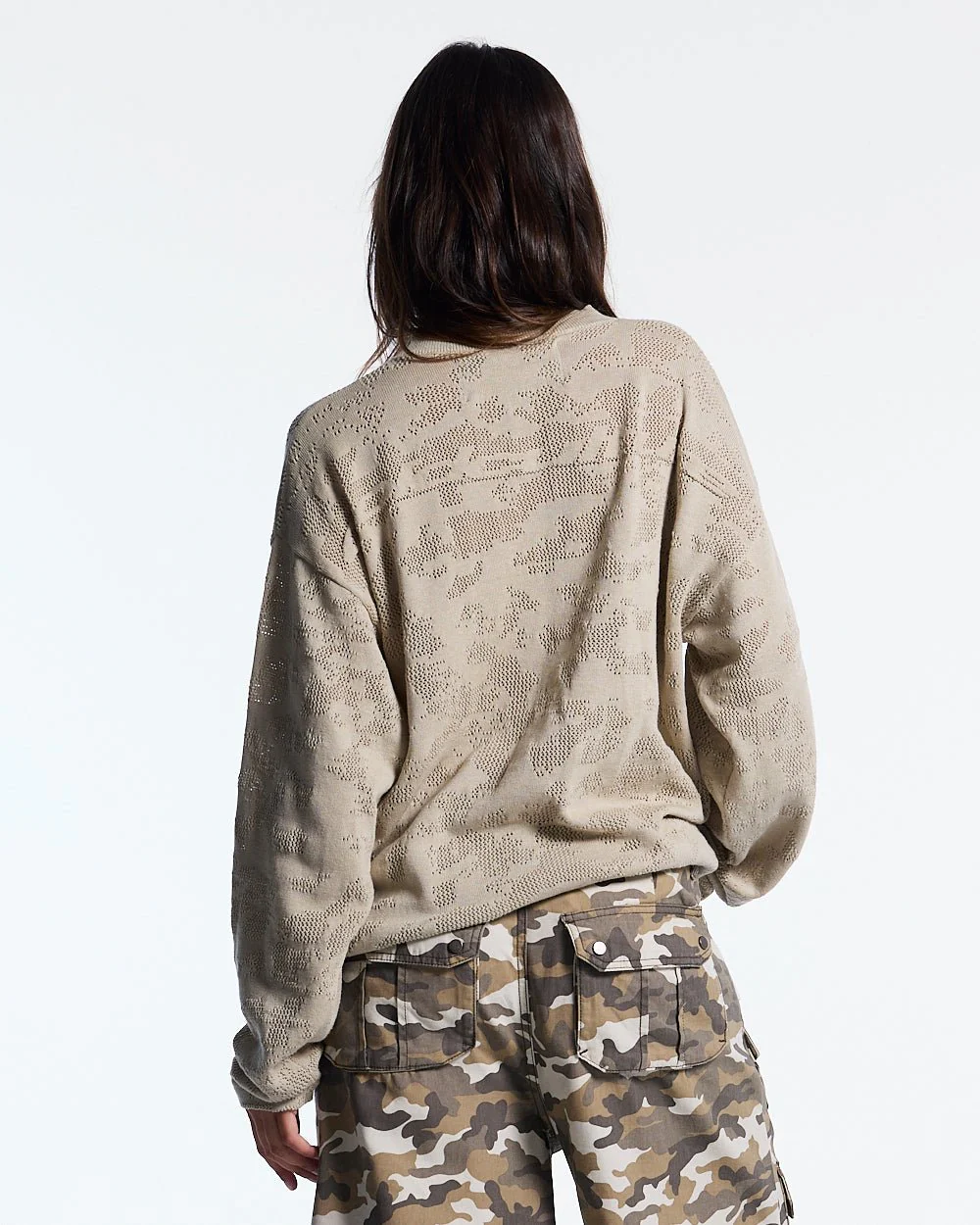 HURRACAINE LONGSLEEVE KNIT BEIGE - Image 10