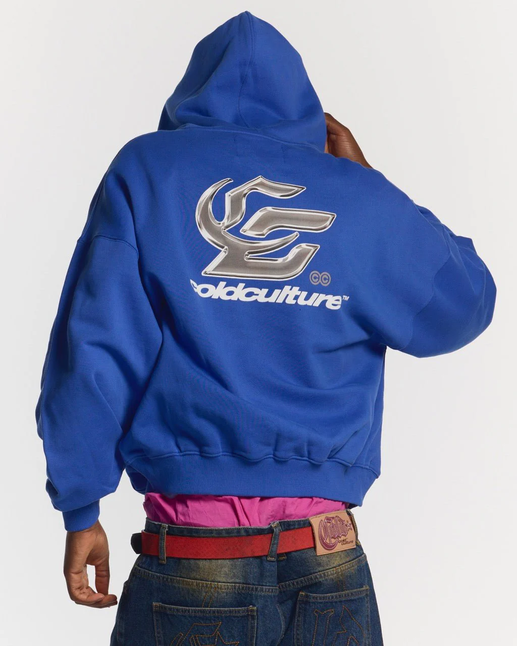 HYPERCHROME HOODIE ELECTRIC BLUE - Image 2