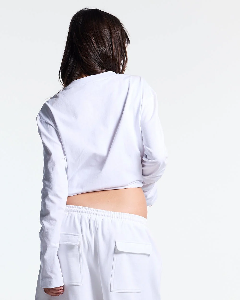 ICON LONGSLEEVE TEE WHITE - Image 5
