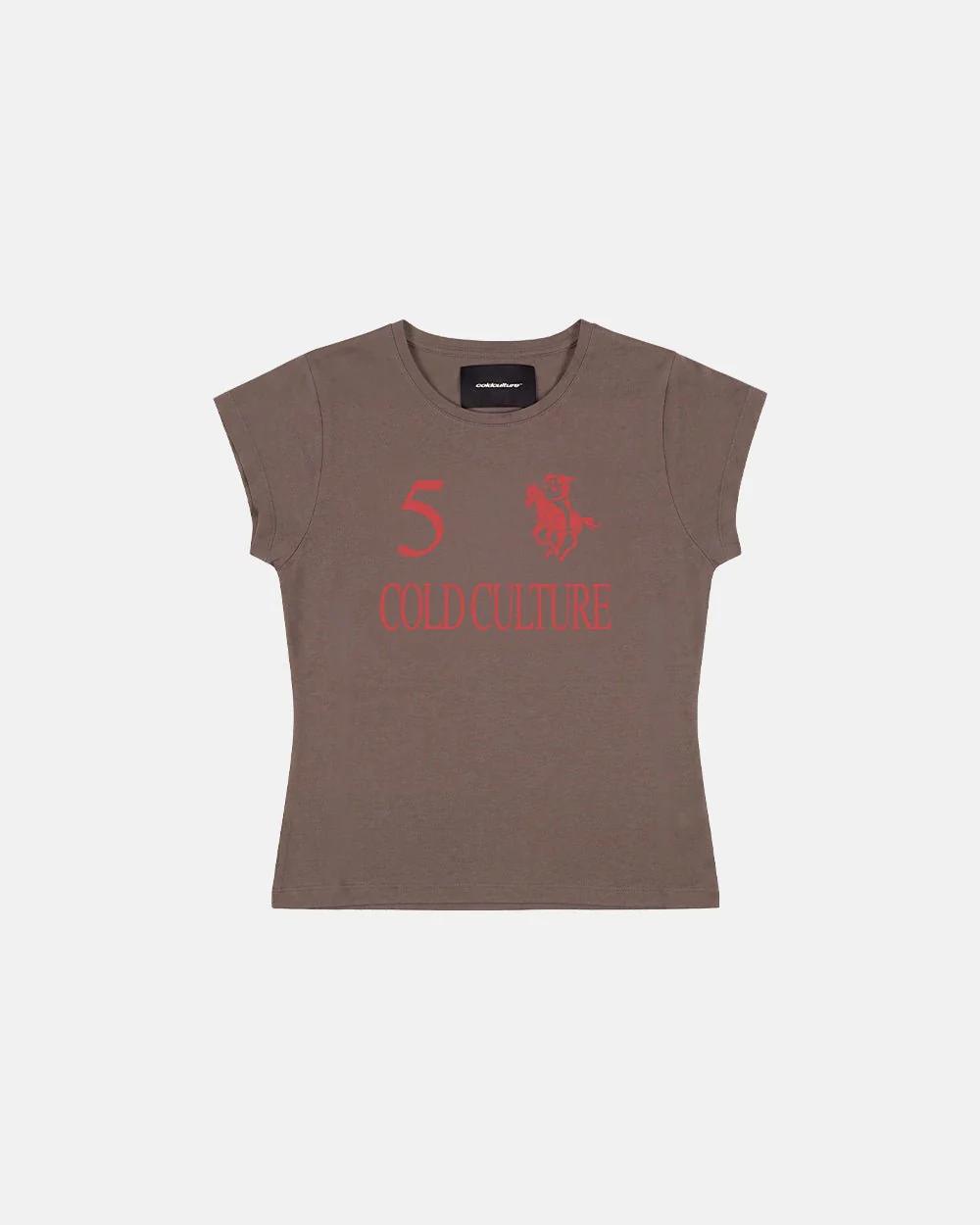 KNOTTY BABY TEE BROWN - Image 3
