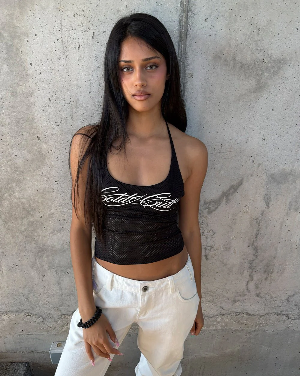 LADY C MESH TOP BLACK - Image 8