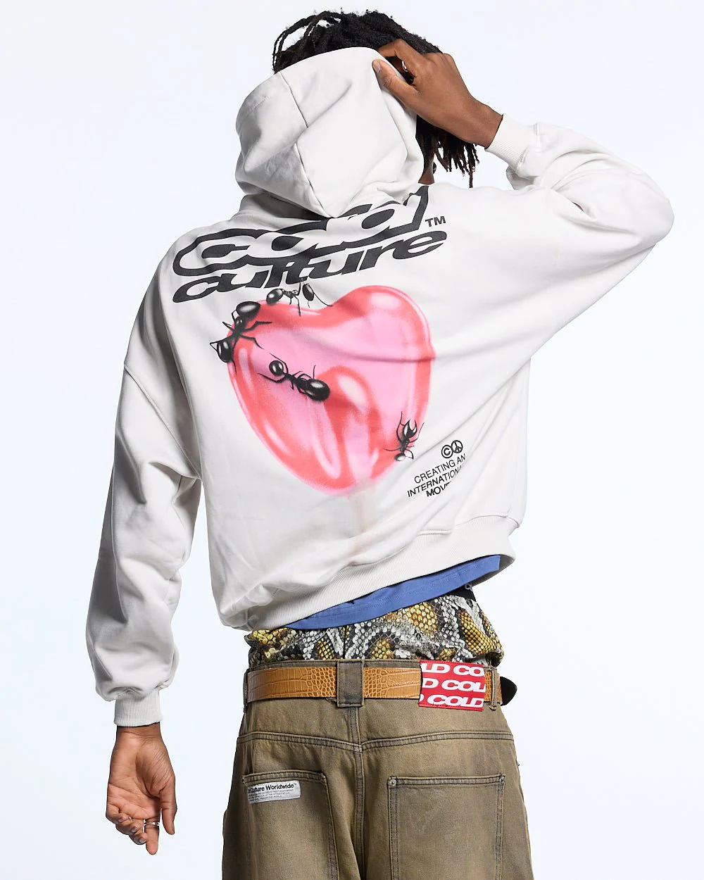 LOLLIPOP HOODIE LIGHT GREY - Image 2