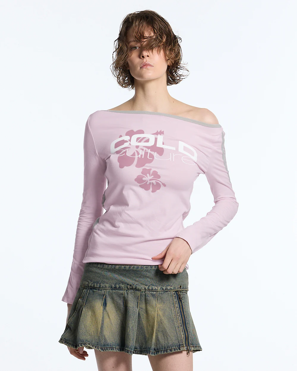 LUSH LONGSLEEVE TEE BABY PINK