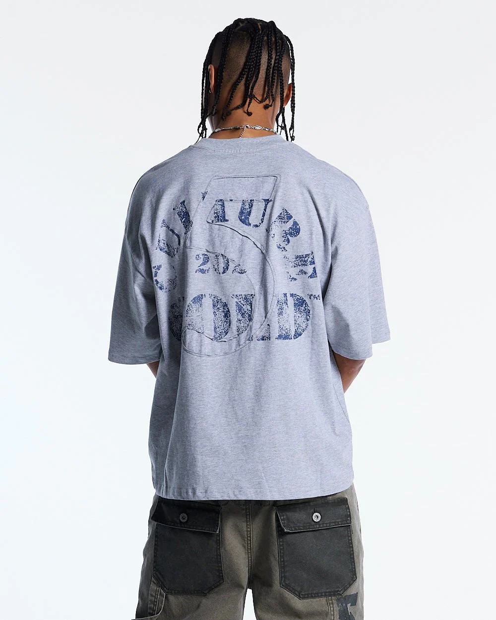 MARINE 55 TEE HEATHER GREY - Image 2