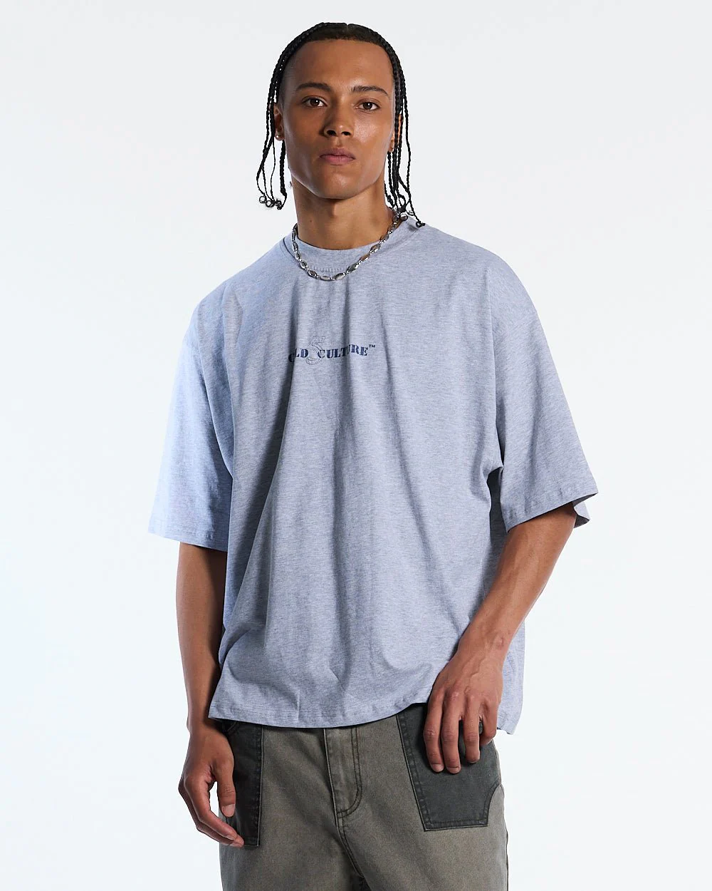MARINE 55 TEE HEATHER GREY - Image 4