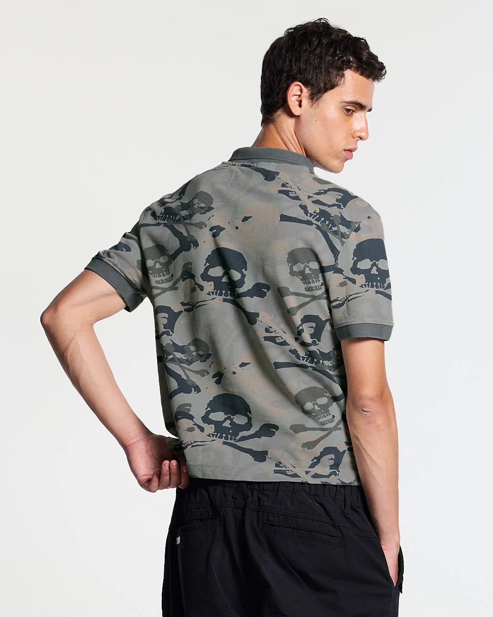 NIGHTSKULL POLO GREY - Image 4