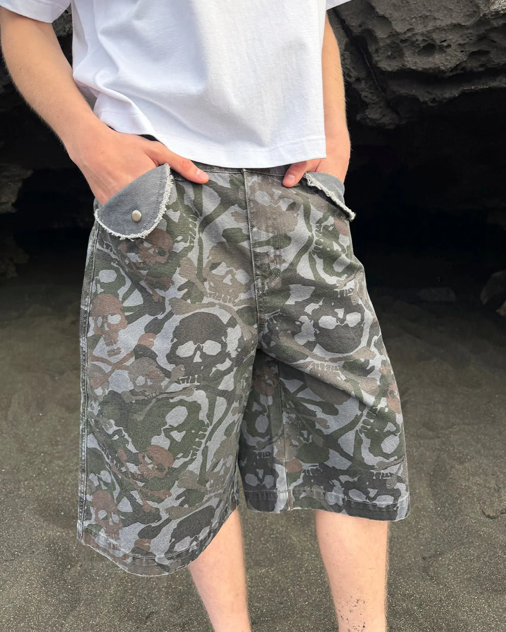 NIGHTSKULL SHORTS GREY - Image 12