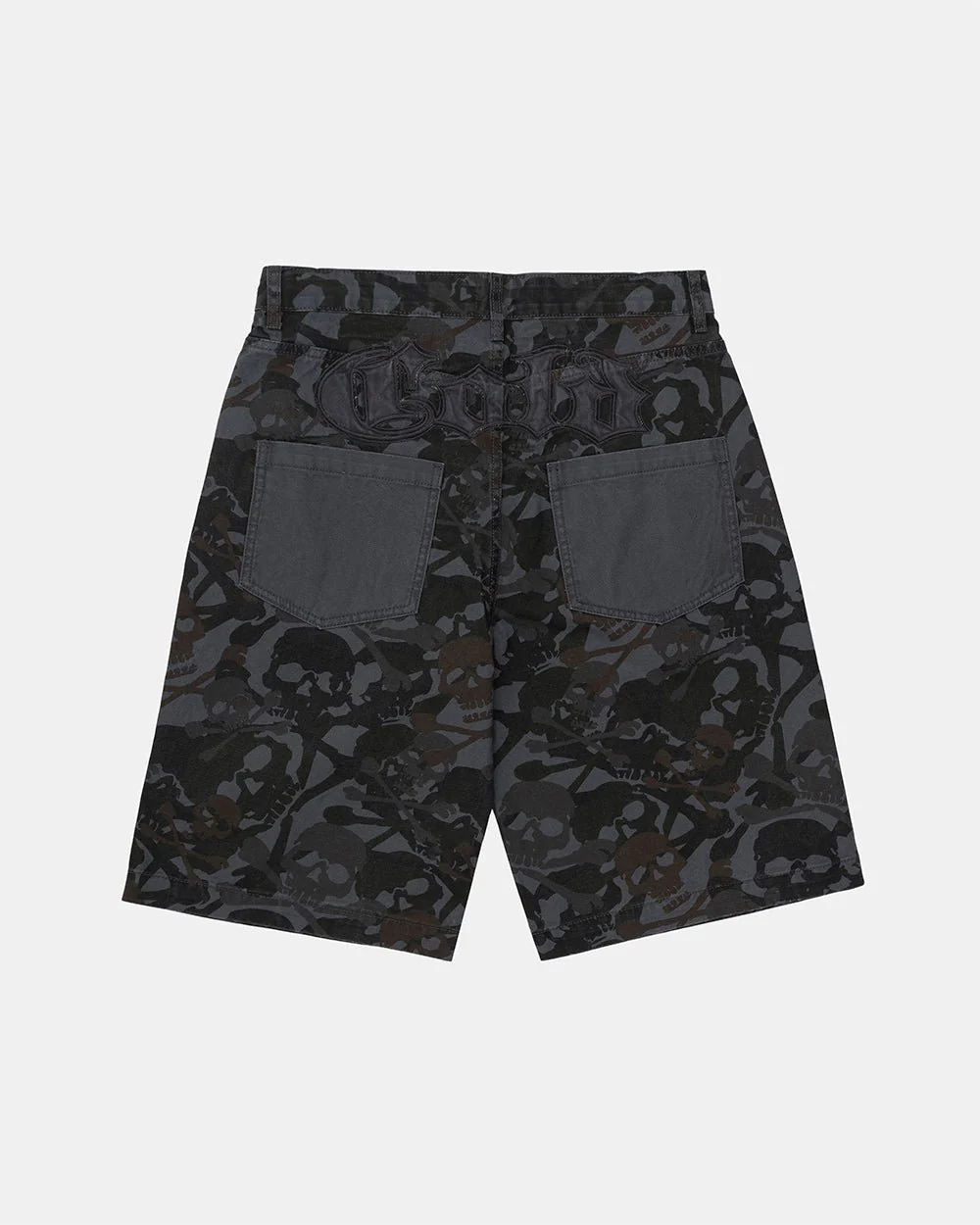 NIGHTSKULL SHORTS GREY - Image 3