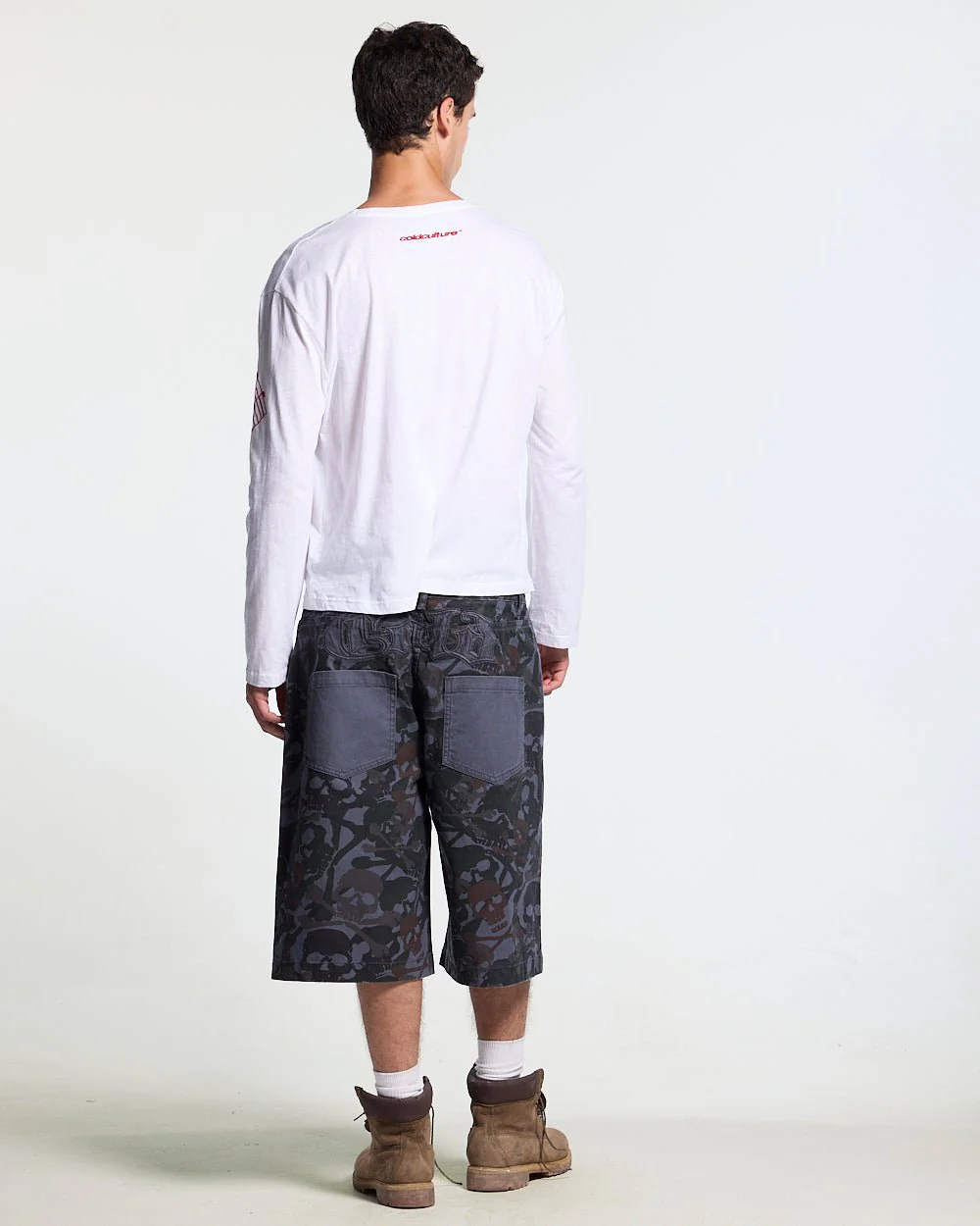 NIGHTSKULL SHORTS GREY - Image 7