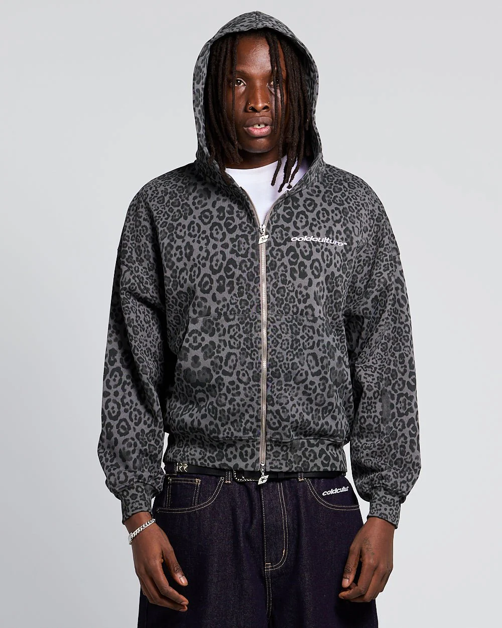 NOCTURNE BEAST ZIP HOODIE DARK GREY - Image 2