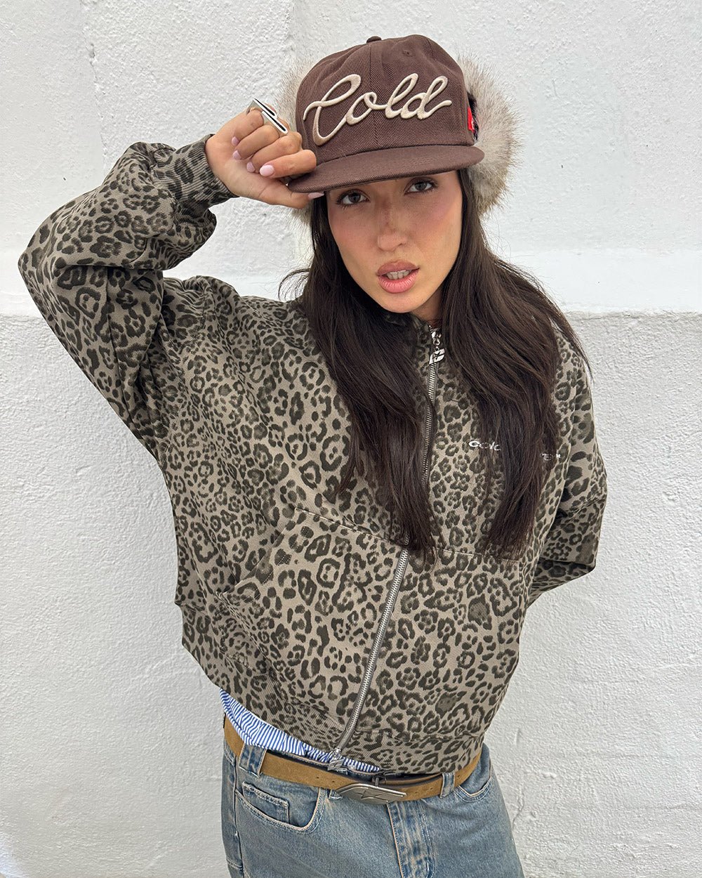NOCTURNE BEAST ZIP HOODIE BROWN - Image 7