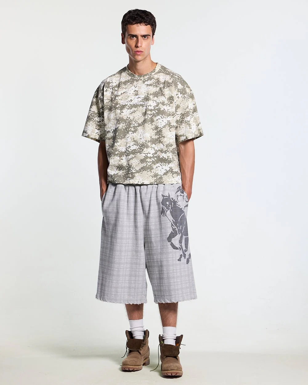 NOVEL SHORT SWEATPANTS GREY - Image 7