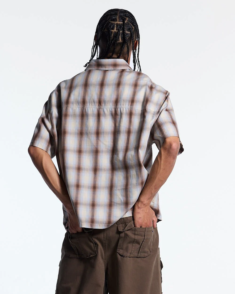OFFICE SCRIPT SHIRT BEIGE - Image 4