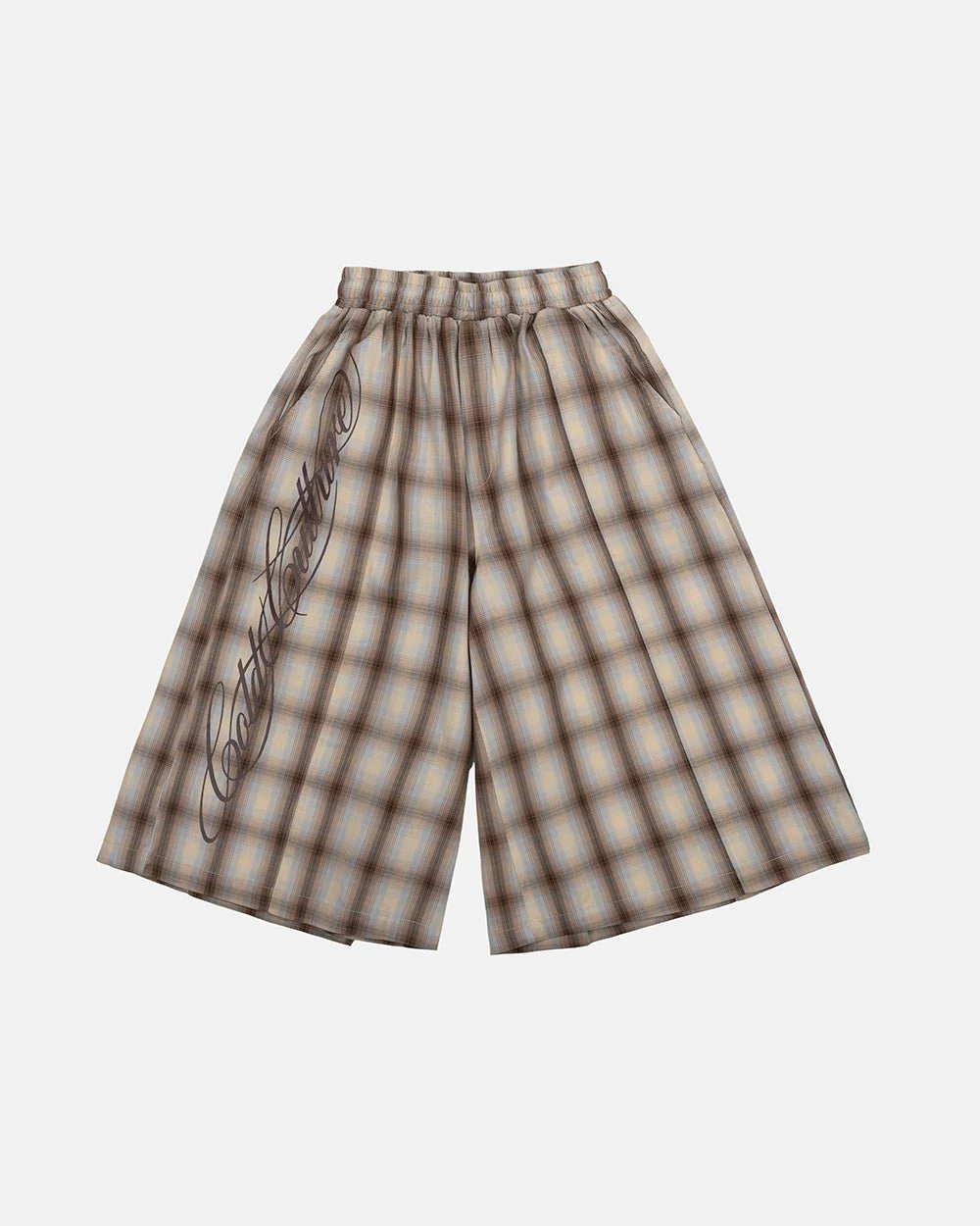 OFFICE SCRIPT SHORTS BEIGE - Image 2