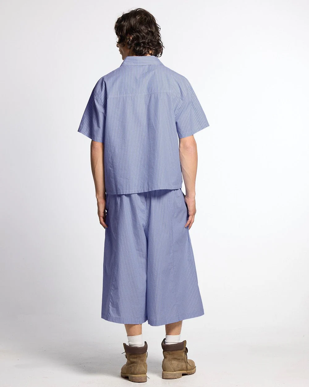 OFFICE SCRIPT SHORTS BLUE - Image 6