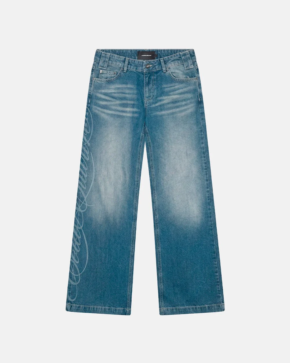 PERFECT SCRIPT PANTS BLUE DENIM - Image 2