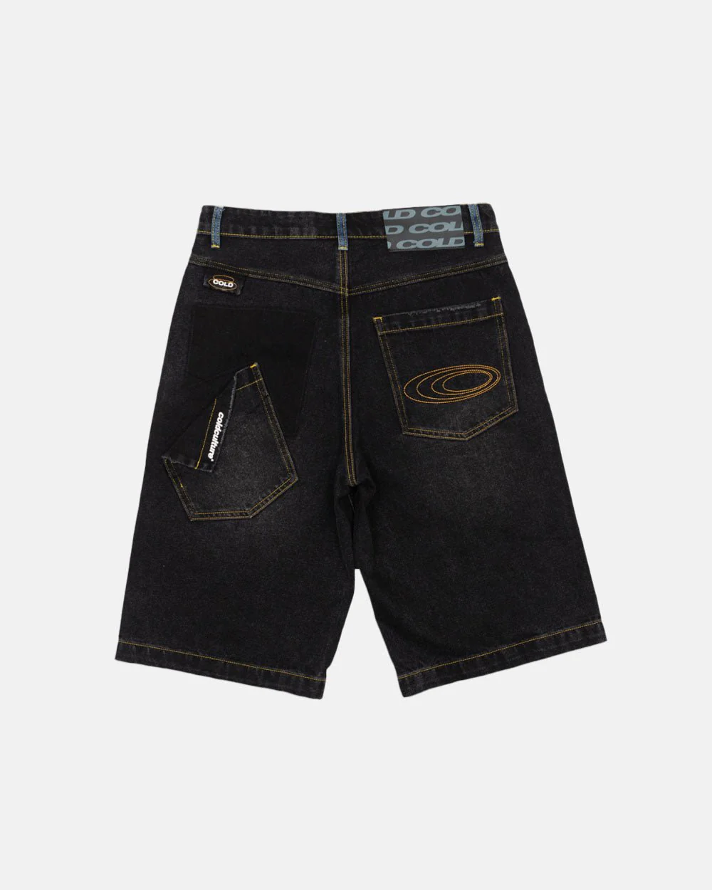 POCKET KO SHORTS BLACK DENIM