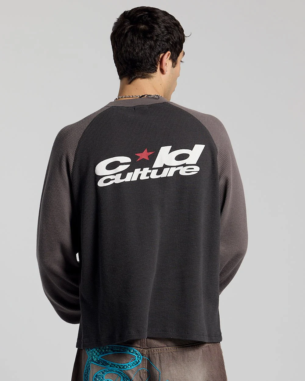 RANGLAN BICOLOR THERMAL LONGSLEEVE BLACK - Image 2