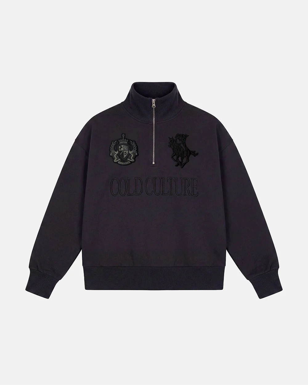 RIDING CLUB QUARTER ZIP DARK GREY