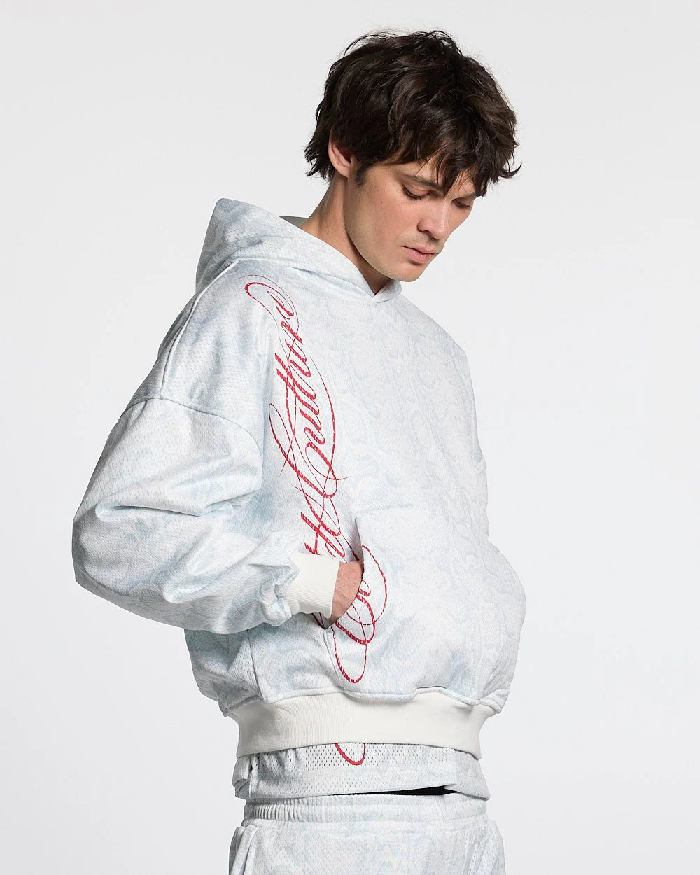 RIOT MESH HOODIE WHITE - Image 2